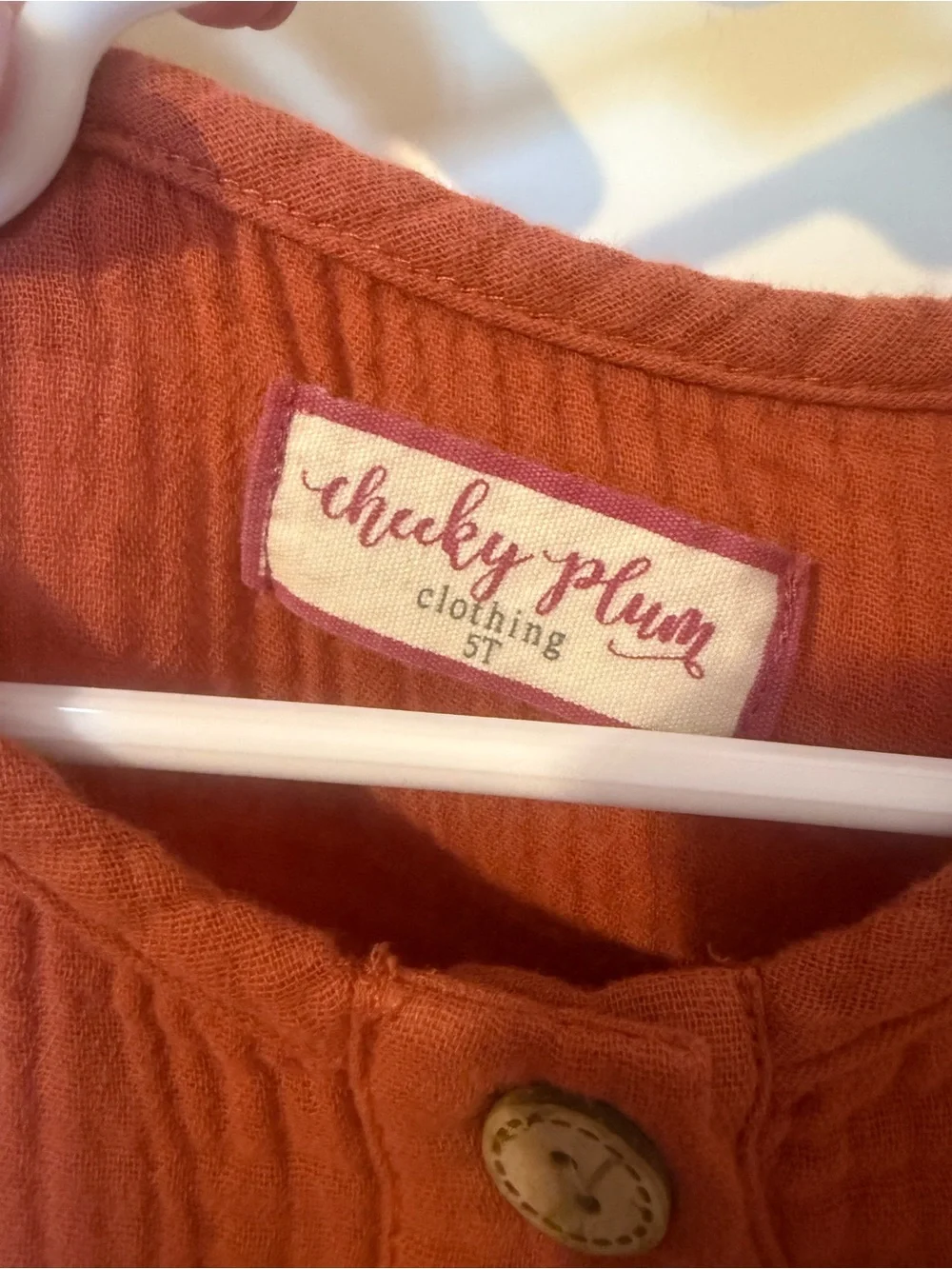 Cheeky Plum 2-Piece Floral Legging Set | Size 5T | Rust Gauze Tunic |